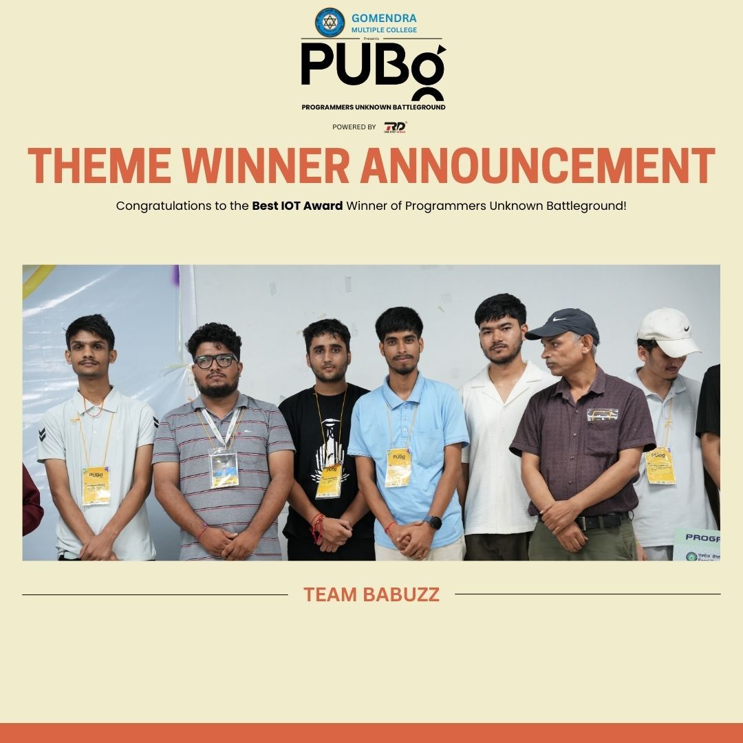 Team Babuzz – Best IoT Award