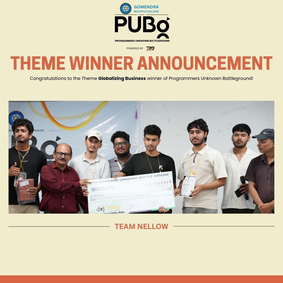 Team Nellow – Theme Winner – Globalizing Business